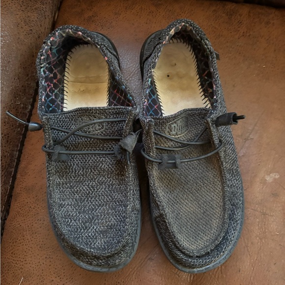 Boys Hey Dude Wendy Sox black size 6m - Picture 4 of 5